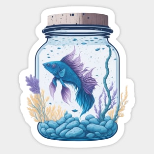 watercolor: imagine fish Sticker